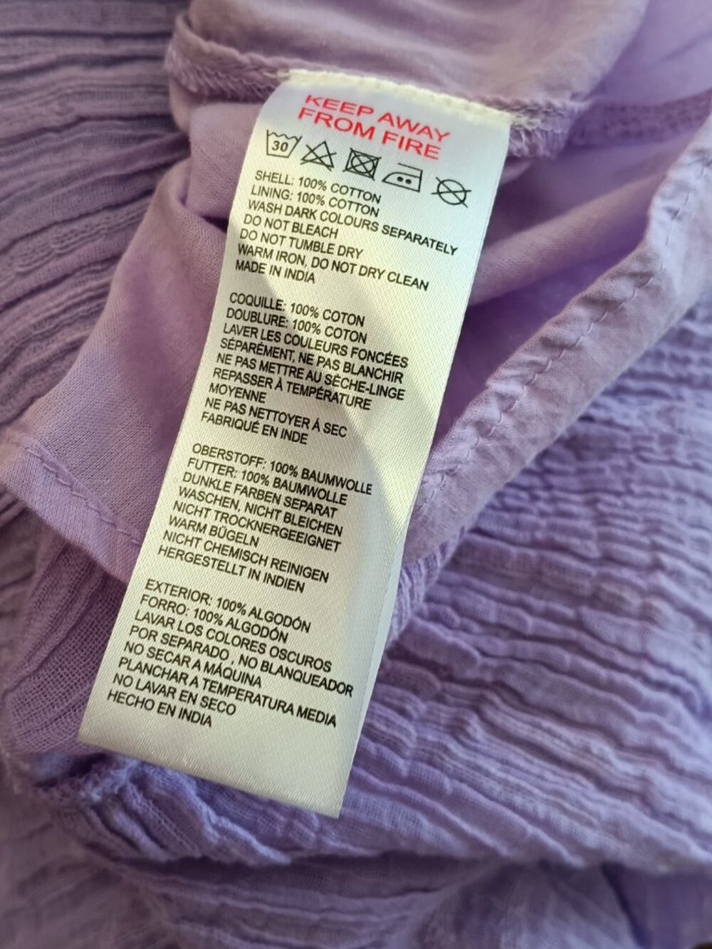 NWT Lavender Rich Cotton Midi Skirt Size Small - Picture 5 of 5